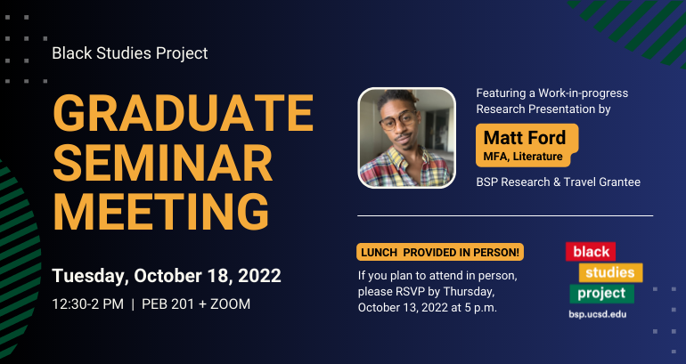 Graduate Seminar with Matt Ford